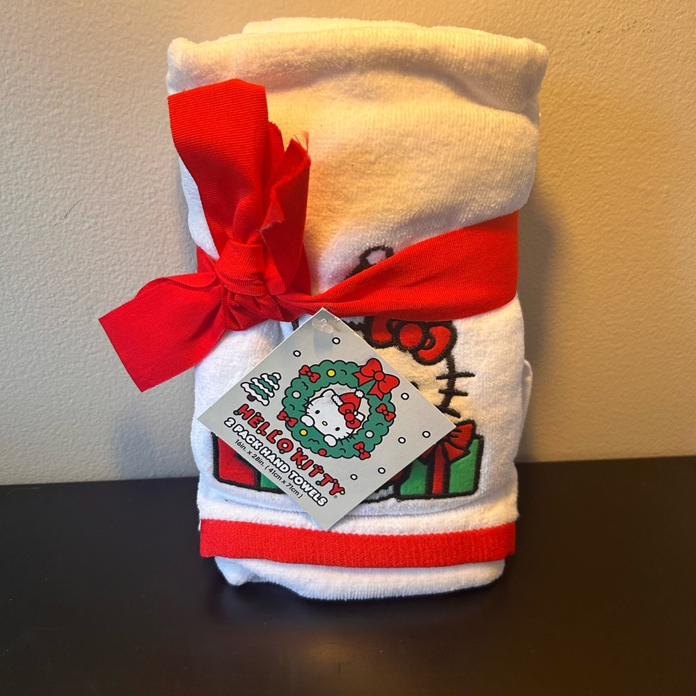 Hello Kitty Christmas hand towels